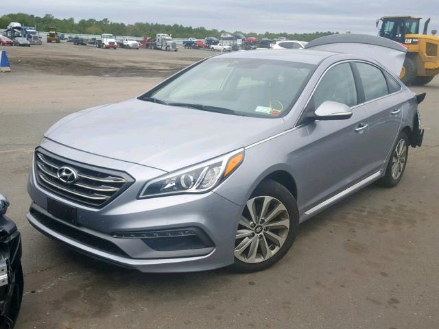 5NPE34AF6FH052591 - 2015 HYUNDAI SONATA SPO GRAY photo 2