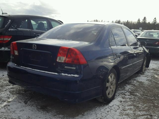 2HGES16315H030569 - 2005 HONDA CIVIC DX V BLUE photo 4