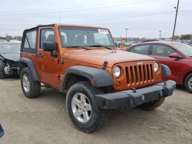 1J4AA2D19BL525330 - 2011 JEEP WRANGLER S ORANGE photo 1