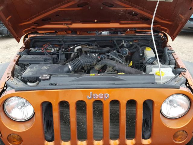 1J4AA2D19BL525330 - 2011 JEEP WRANGLER S ORANGE photo 7