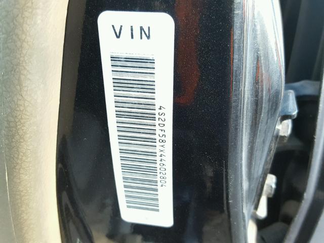 4S2DF58YX44602804 - 2004 ISUZU AXIOM XS Qara foto 10