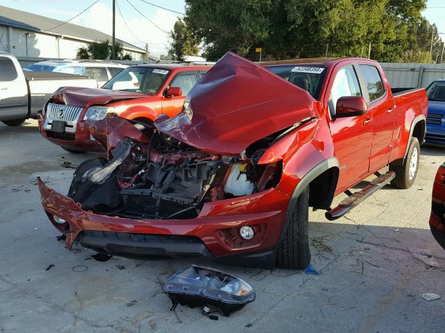 1GCGSCEN5H1265730 - 2017 CHEVROLET COLORADO L RED photo 2