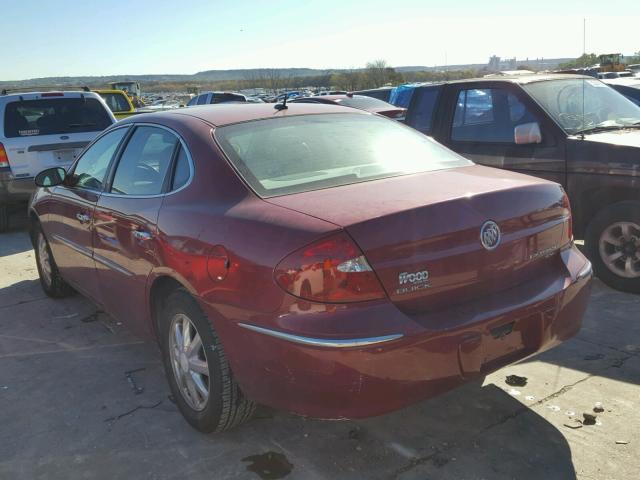 2G4WD582161162276 - 2006 BUICK LACROSSE C BURGUNDY photo 3