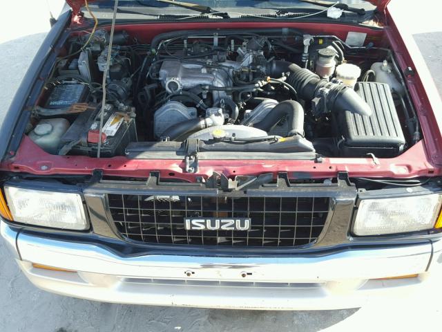 4S2CM58V3T4309736 - 1996 ISUZU RODEO S MAROON photo 7