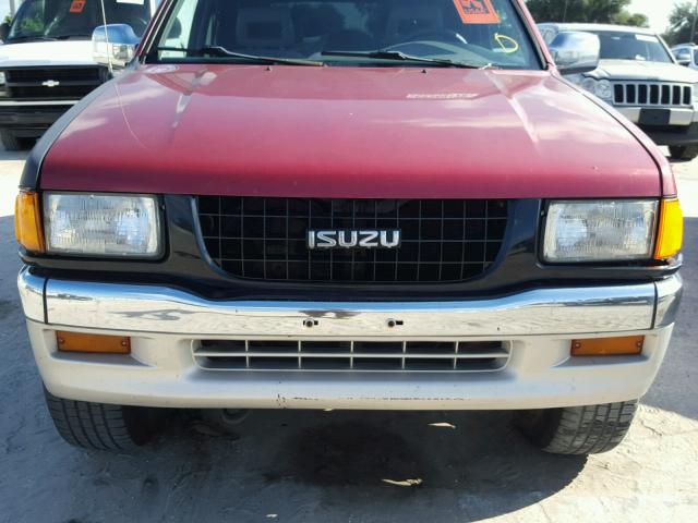 4S2CM58V3T4309736 - 1996 ISUZU RODEO S MAROON photo 9