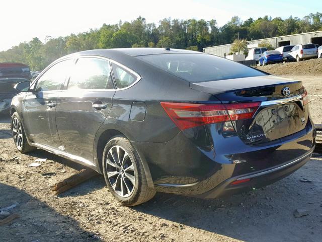 4T1BD1EB7GU055363 - 2016 TOYOTA AVALON HYB BLACK photo 3