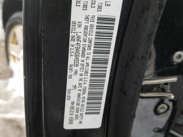 1J4NF4FB4AD649339 - 2010 JEEP COMPASS SP 黑色 照片 10