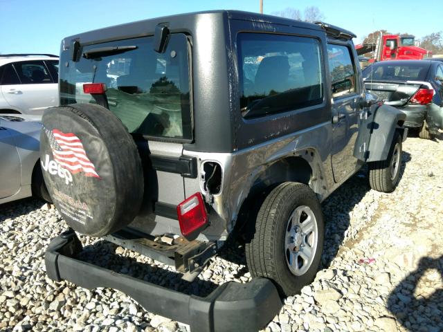 1C4AJWAG9DL619121 - 2013 JEEP WRANGLER S SILVER photo 4