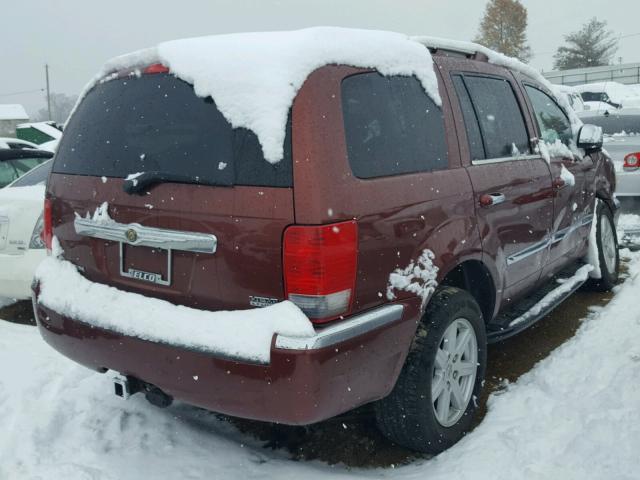 1A8HW58267F534253 - 2007 CHRYSLER ASPEN LIMI BURGUNDY photo 4