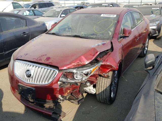 1G4GC5GGXAF323584 - 2010 BUICK LACROSSE C RED photo 2