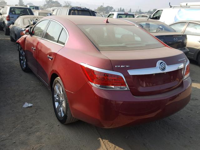 1G4GC5GGXAF323584 - 2010 BUICK LACROSSE C RED photo 3