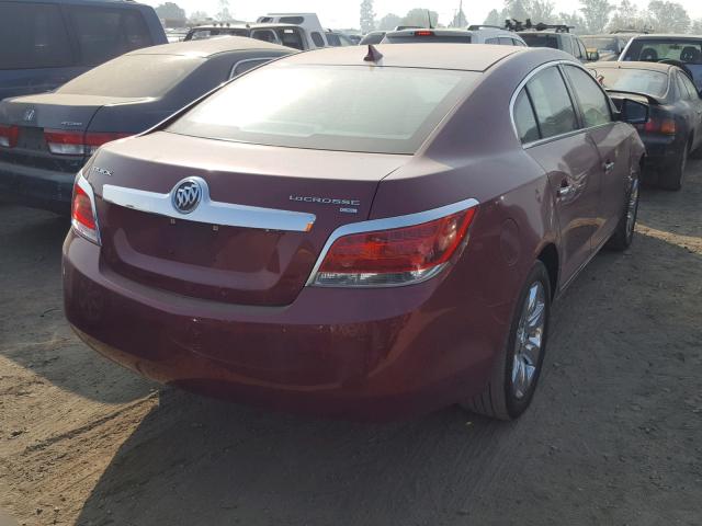 1G4GC5GGXAF323584 - 2010 BUICK LACROSSE C RED photo 4