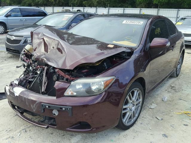 JTKDE177770182990 - 2007 TOYOTA SCION TC 栗色 照片 2