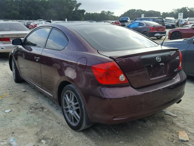 JTKDE177770182990 - 2007 TOYOTA SCION TC 栗色 照片 3