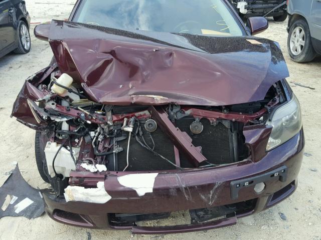 JTKDE177770182990 - 2007 TOYOTA SCION TC 栗色 照片 7