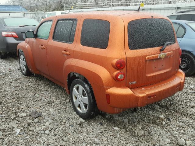 3GNDA13D48S517476 - 2008 CHEVROLET HHR LS ORANGE photo 3