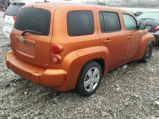 3GNDA13D48S517476 - 2008 CHEVROLET HHR LS ORANGE photo 4