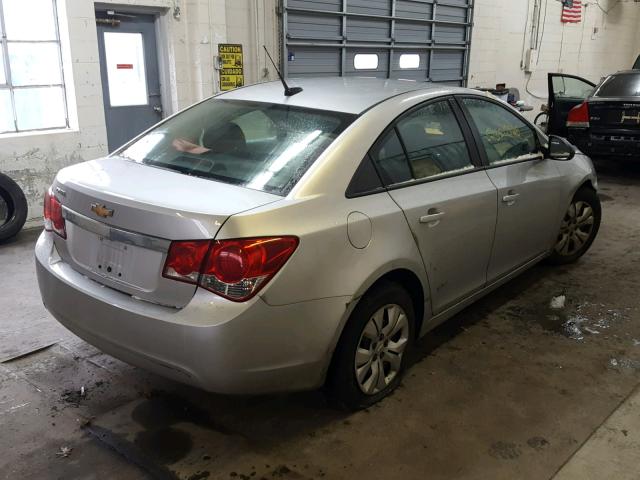 1G1PA5SG3D7297970 - 2013 CHEVROLET CRUZE LS SILVER photo 4