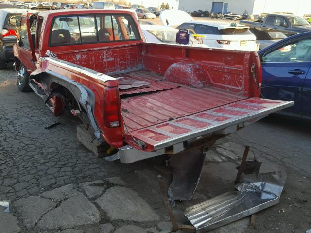 2GTHC39N1N1549647 - 1992 GMC SIERRA C35 RED photo 3