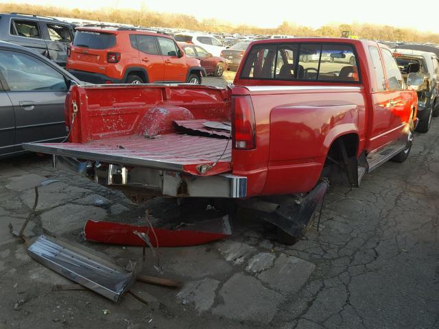 2GTHC39N1N1549647 - 1992 GMC SIERRA C35 RED photo 4