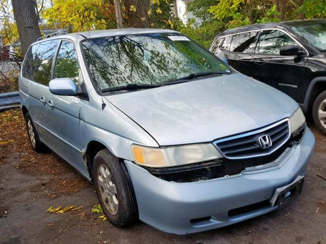 2HKRL18612H590129 - 2002 HONDA ODYSSEY EX BLUE photo 1