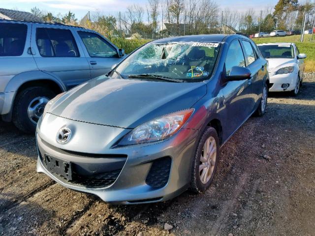 JM1BL1L85C1685280 - 2012 MAZDA 3 I BLUE photo 2