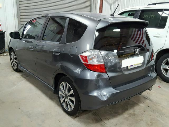 JHMGE8H56DC035207 - 2013 HONDA FIT SPORT GRAY photo 3