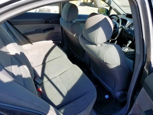 2HGFA1F22AH020092 - 2010 HONDA CIVIC DX GRAY photo 6