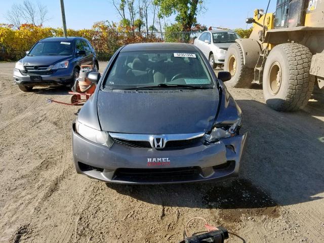 2HGFA1F22AH020092 - 2010 HONDA CIVIC DX GRAY photo 9