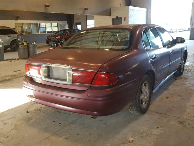 1G4HP54K214142587 - 2001 BUICK LESABRE CU RED photo 4