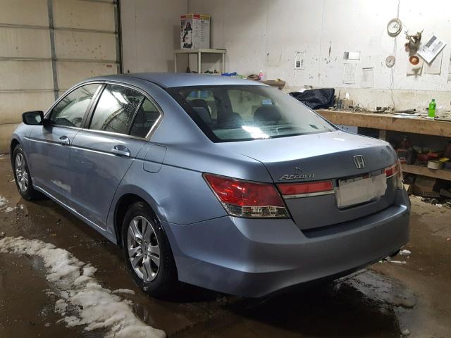 1HGCP2F48BA101669 - 2011 HONDA ACCORD LXP BLUE photo 3