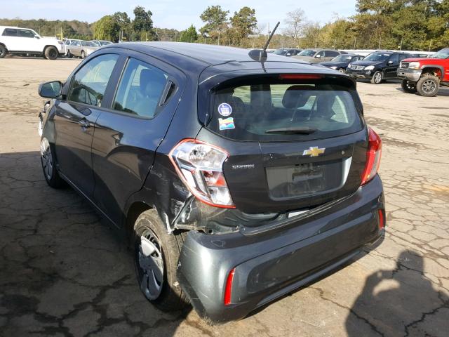 KL8CB6SA2JC426183 - 2018 CHEVROLET SPARK LS GRAY photo 3