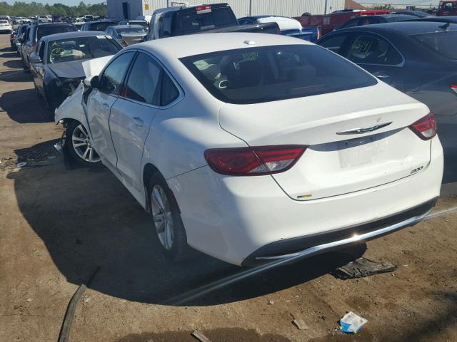 1C3CCCAB1FN659940 - 2015 CHRYSLER 200 LIMITE WHITE photo 3