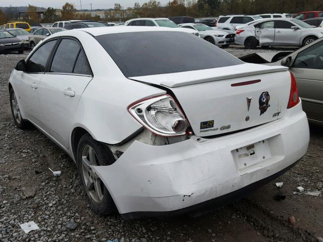 1G2ZH57N694108129 - 2009 PONTIAC G6 GT WHITE photo 3