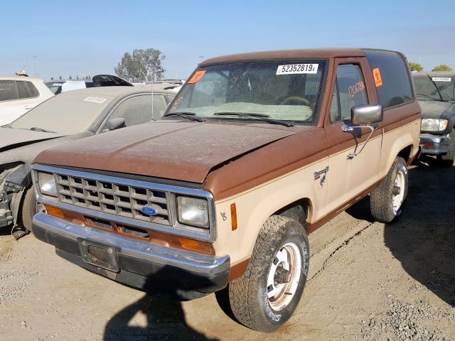 1FMCU14T7GUC71342 - 1986 FORD BRONCO II TAN photo 2