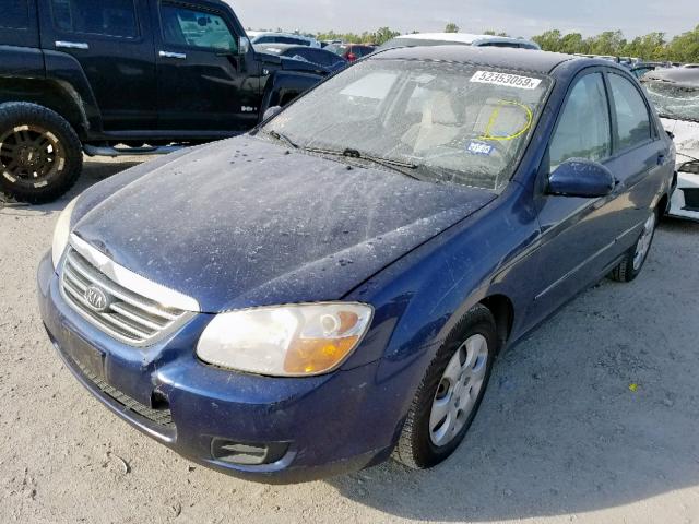 KNAFE121685497879 - 2008 KIA SPECTRA EX BLUE photo 2