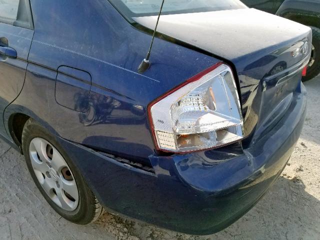 KNAFE121685497879 - 2008 KIA SPECTRA EX BLUE photo 9