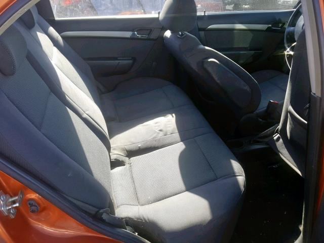 KL1TD56617B172845 - 2007 CHEVROLET AVEO BASE ნარინჯისფერი ფოტო 6