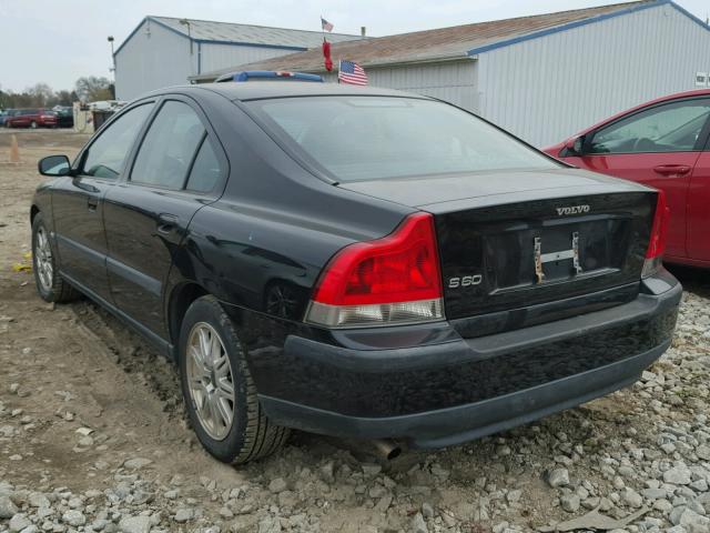 YV1RS61T242353163 - 2004 VOLVO S60 BLACK photo 3