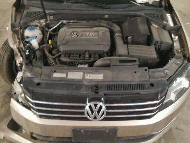 1VWAS7A35FC068752 - 2015 VOLKSWAGEN PASSAT S TAN photo 7