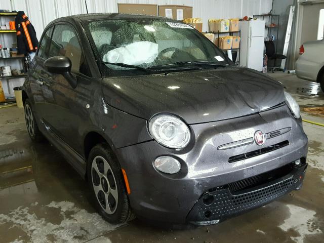 3C3CFFGE2FT640355 - 2015 FIAT 500 ELECTR GRAY photo 1