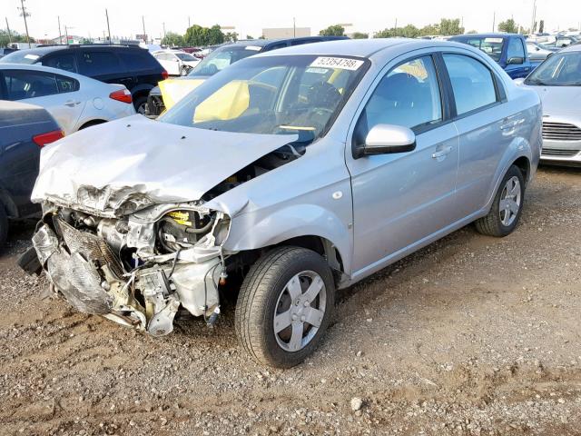 KL1TD56648B152588 - 2008 CHEVROLET AVEO BASE Күміс фото 2