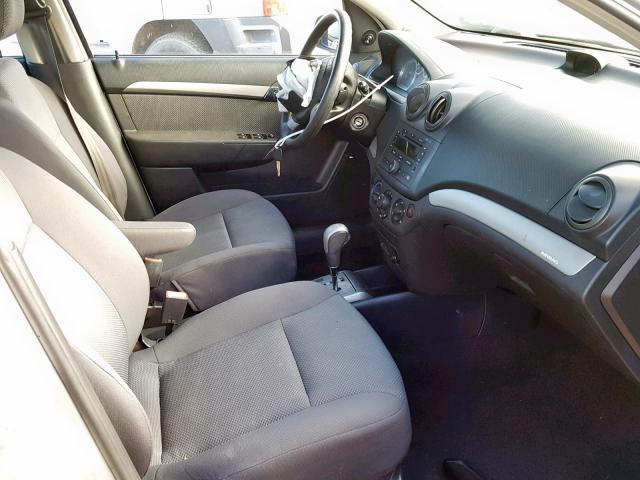 KL1TD56648B152588 - 2008 CHEVROLET AVEO BASE Күміс фото 5