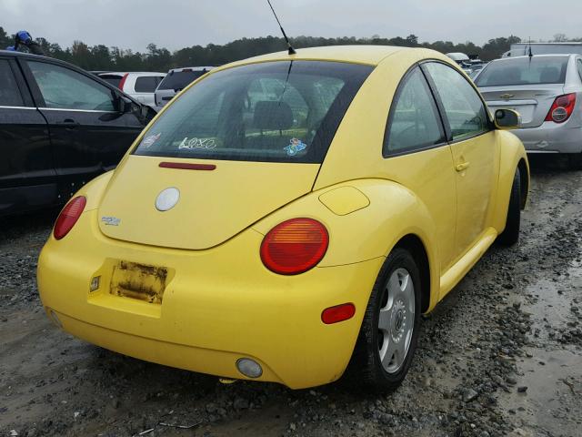 3VWBK31C94M410471 - 2004 VOLKSWAGEN NEW BEETLE YELLOW photo 4