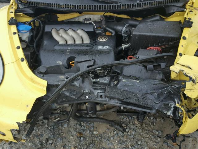 3VWBK31C94M410471 - 2004 VOLKSWAGEN NEW BEETLE YELLOW photo 7