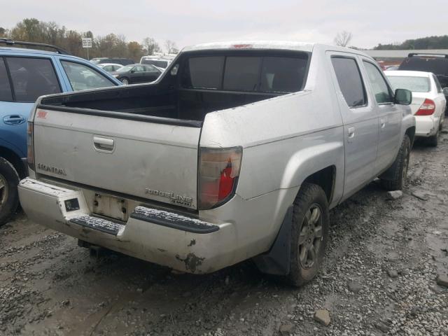 2HJYK163X8H521931 - 2008 HONDA RIDGELINE SILVER photo 4