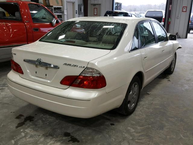 4T1BF28BX3U323747 - 2003 TOYOTA AVALON XL WHITE photo 4