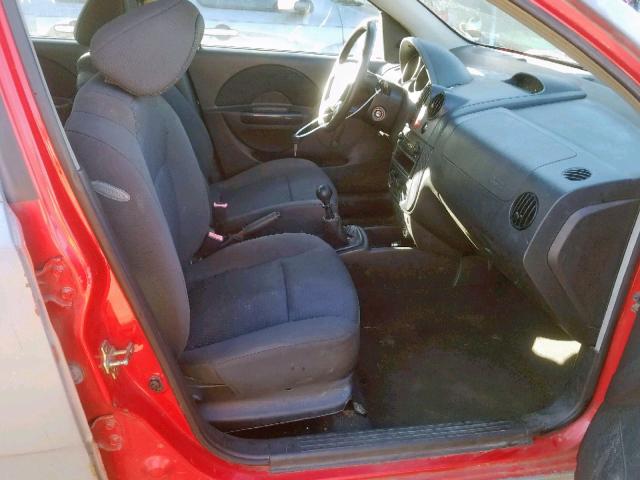 KL1TD56606B588769 - 2006 CHEVROLET AVEO BASE Сұр фото 5