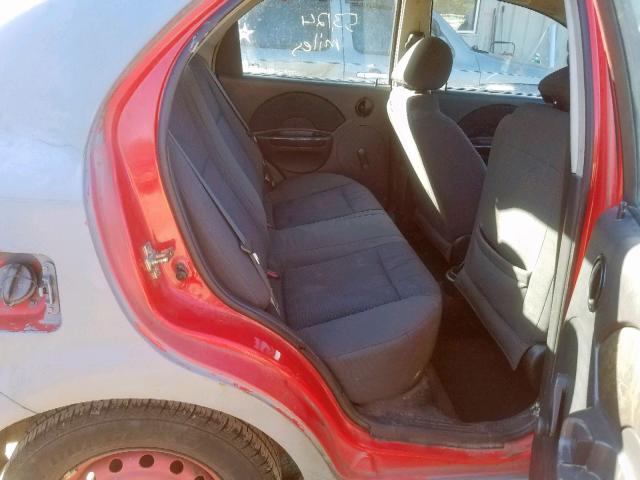 KL1TD56606B588769 - 2006 CHEVROLET AVEO BASE Сұр фото 6