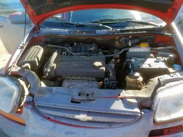 KL1TD56606B588769 - 2006 CHEVROLET AVEO BASE Сұр фото 7